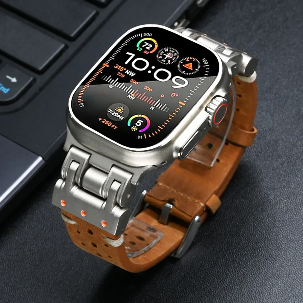 Pioneer Leather Apple Watch Band
